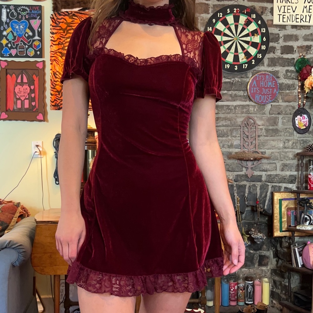 Killstar Julienne Velvet Keyhole Dress ***READ DESCRIPTION***